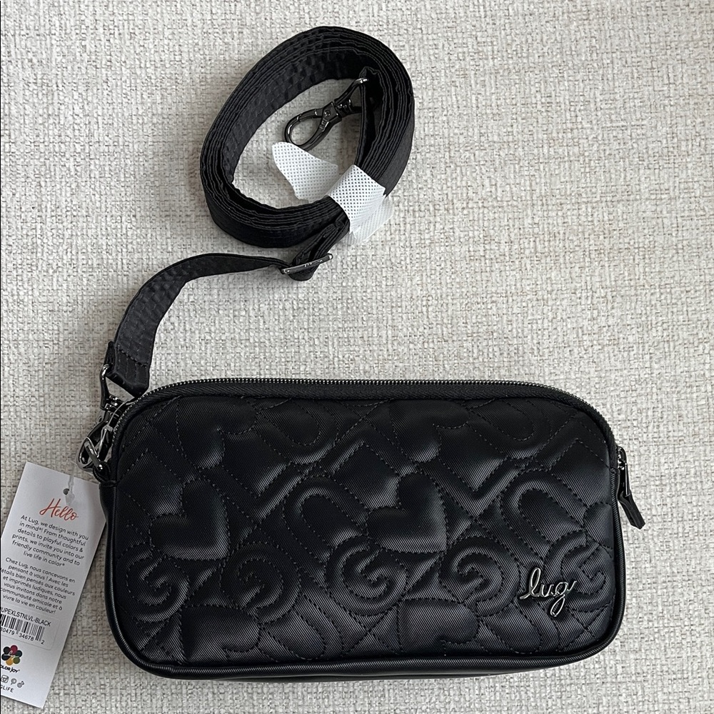 NWT Lug Coupe XL Satin Luxe Convertible Crossbody